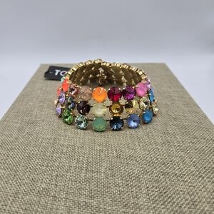 Tory Burch Multicolor Crystal Choker